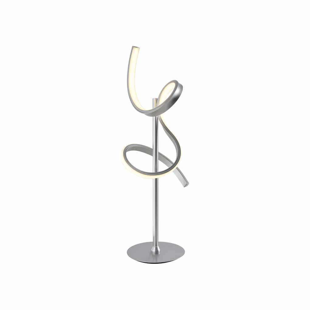 LD19030-21 CURLS TABLE LAMP (SILVER)