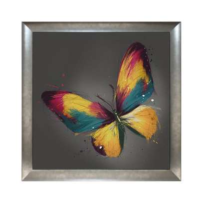 CC1299 Multi-Butterfly II on Grey (99 x 99 cm) | Complete Colour