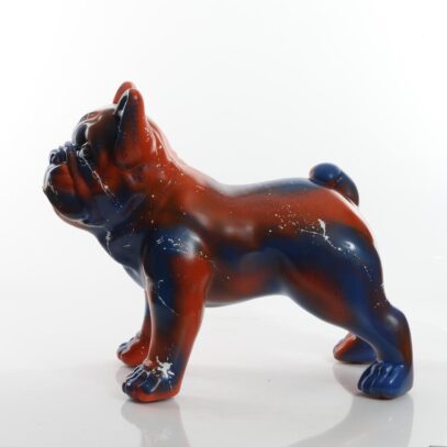 CS178 HARRY (Red/Blue) Standing Bulldog Cloudy