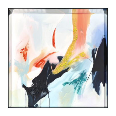 OV149LA Vibrant Equilibrium I (Liquid Art) 90 x 90 cm