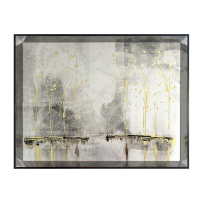 CC1406F Lakeside Reflection Abstract I  (Foiled) 63 x 82 cm